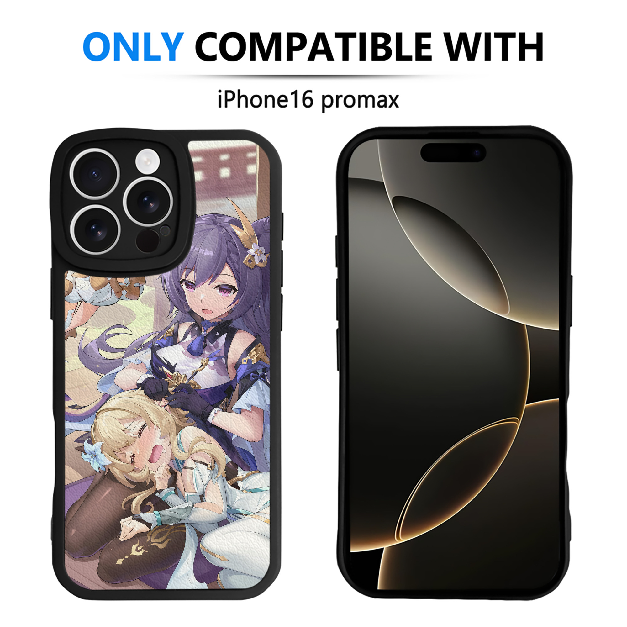 げんし神 genshin 【iPhone 16シリーズ対応】シリコンスマホケース（レザー調） 材質：シリコン